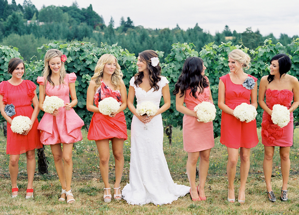 coral-pink-bridesmaid-dresses